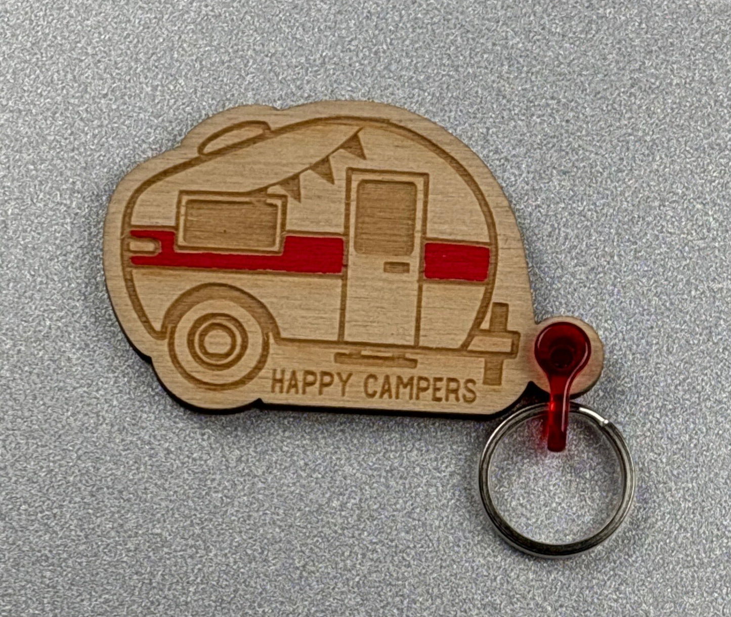 Red Camper Keychain