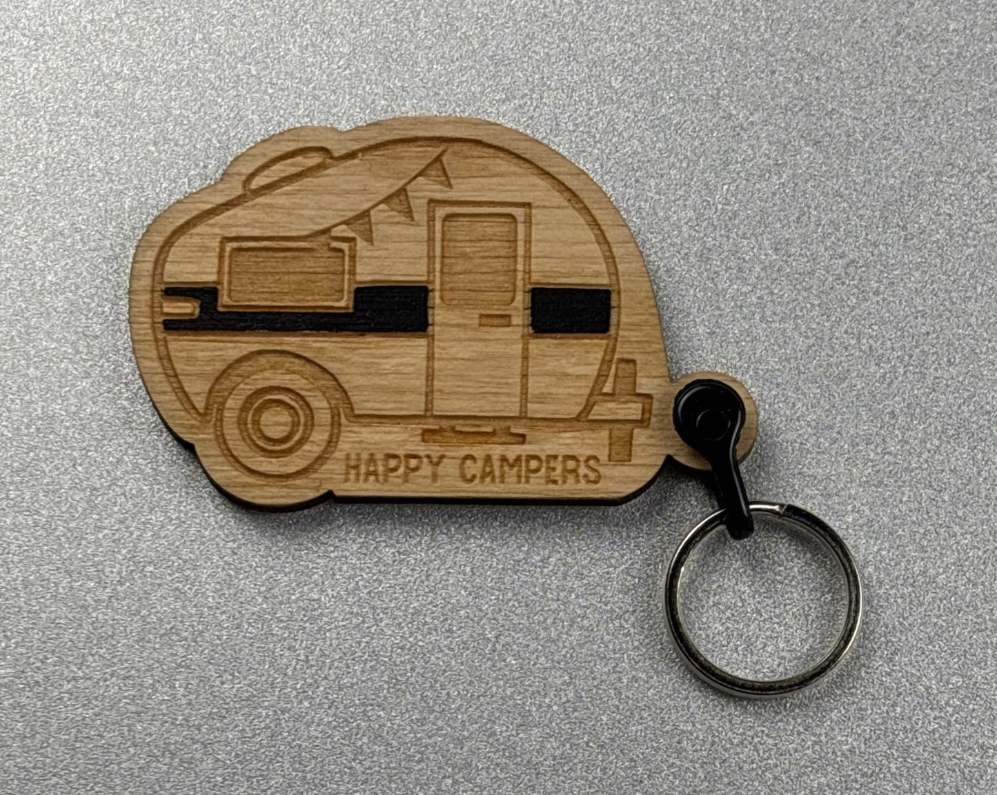 Black Camper Keychain