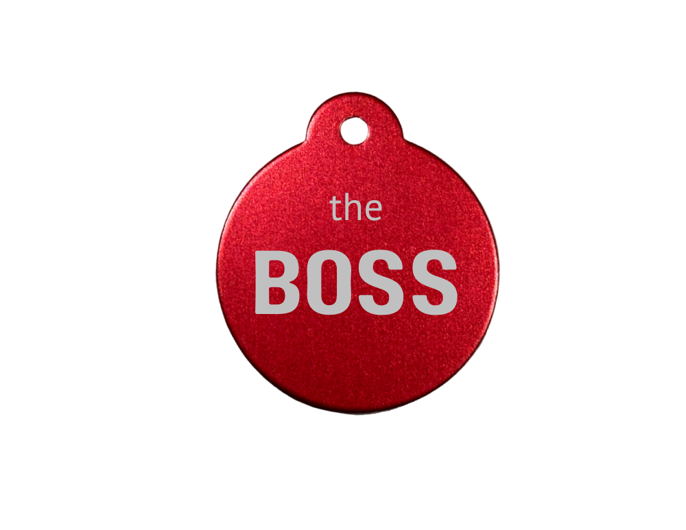 Personalize Red Dog Tag