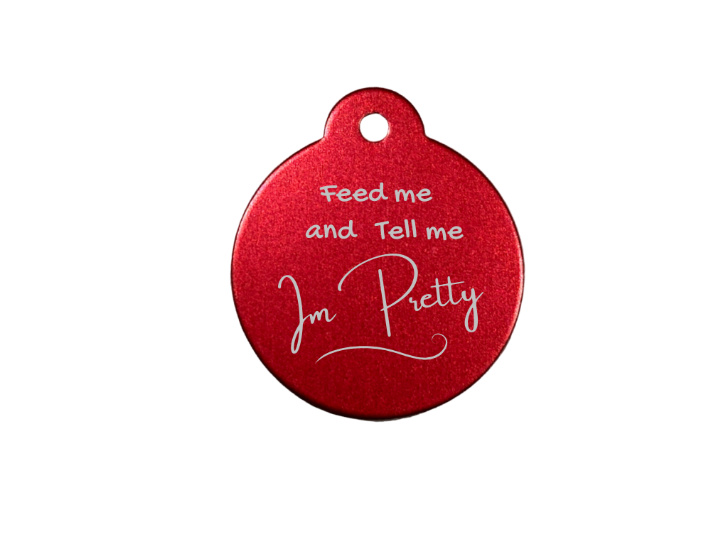 Personalize Red Dog Tag