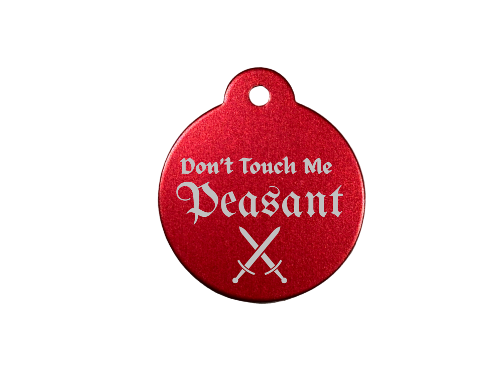 Personalize Red Dog Tag