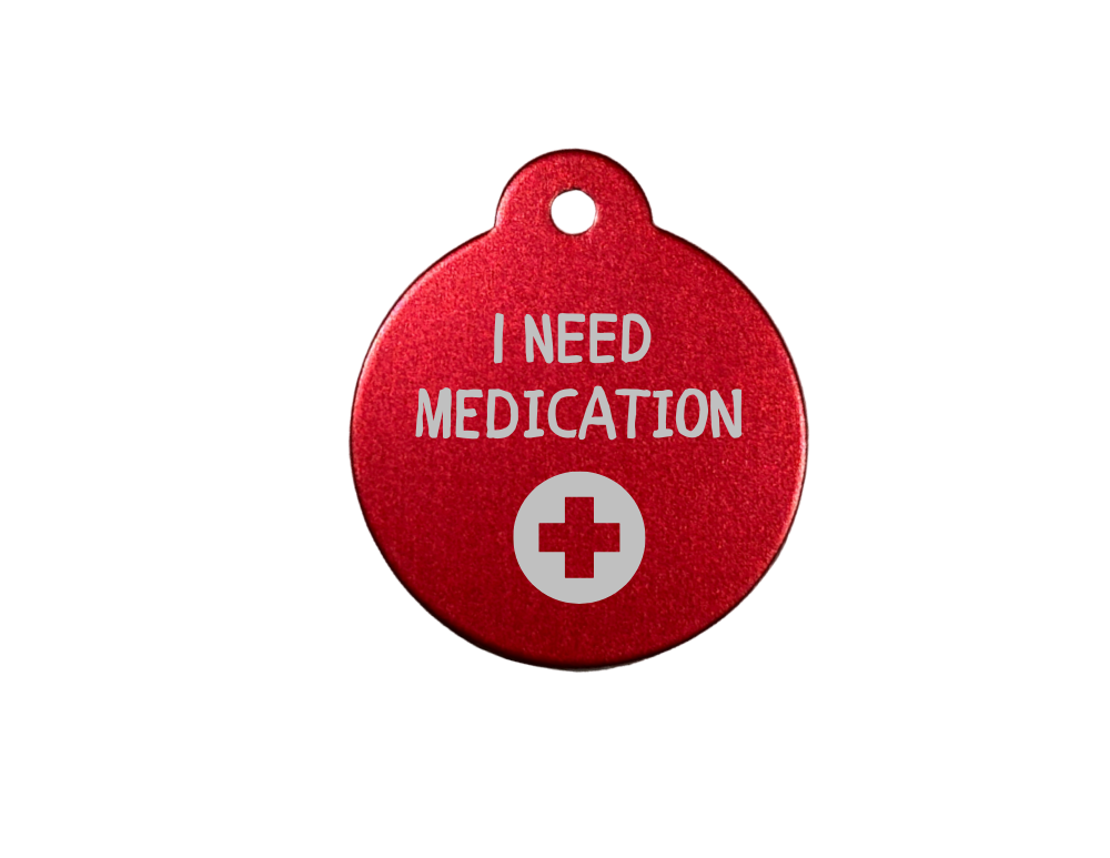 Personalize Red Dog Tag