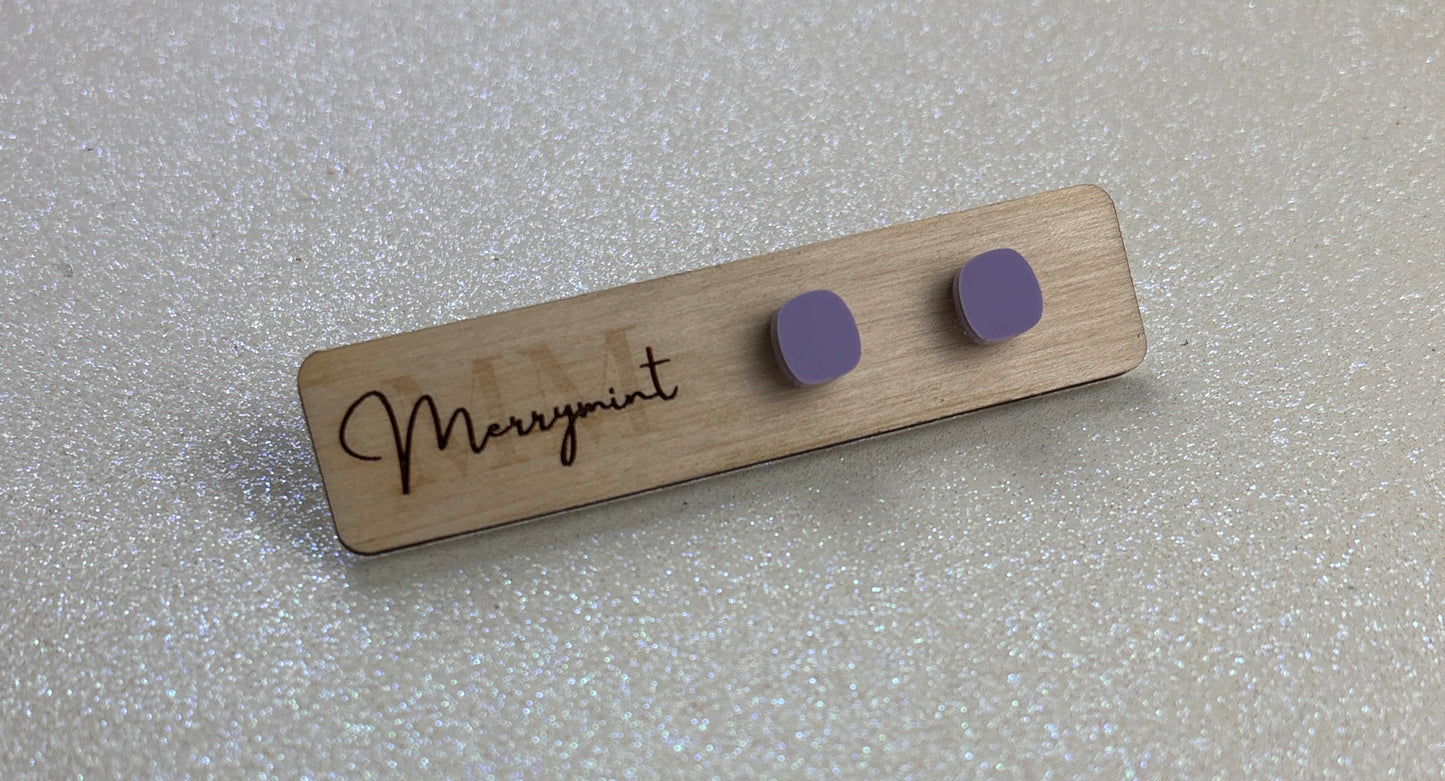 Square Stud Earrings