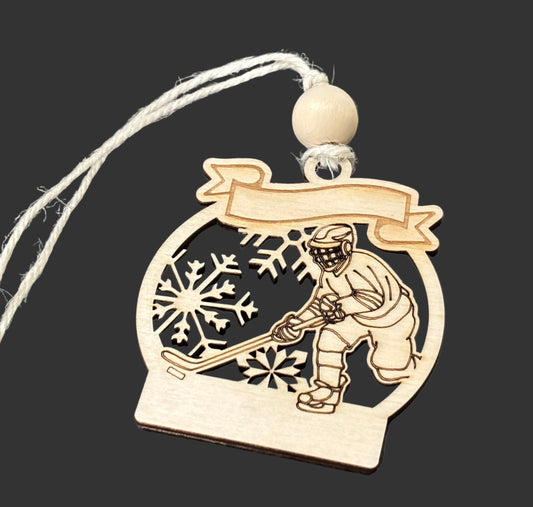Personalized Hockey Player - Ornament