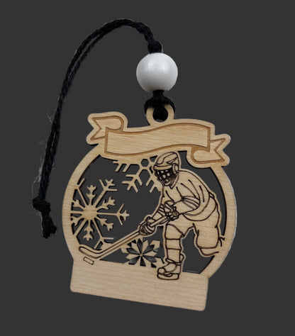 Personalized Hockey Player - Ornament