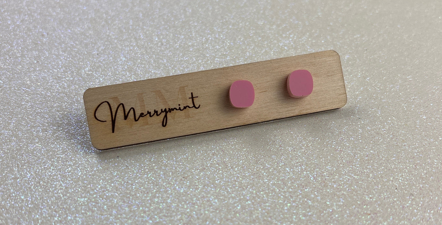 Square Stud Earrings