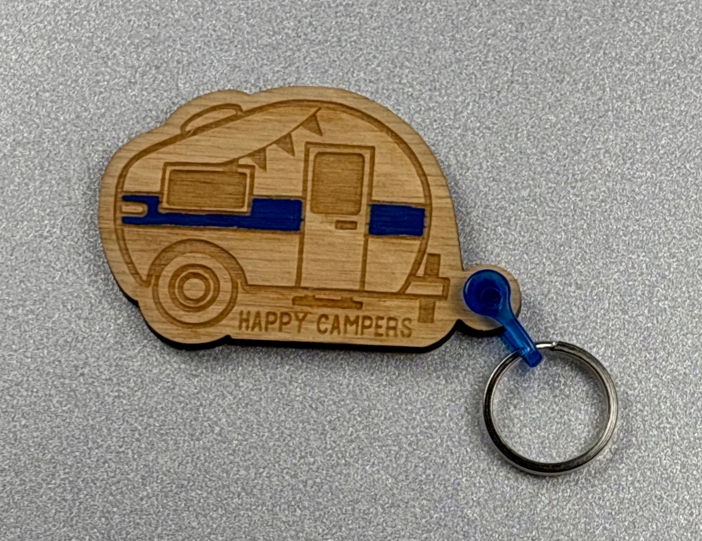 Blue Camper Keychain