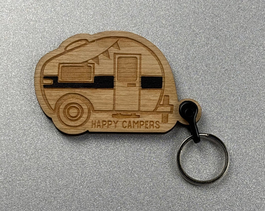 Black Camper Keychain