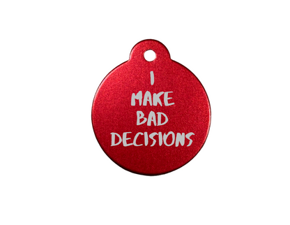 Personalize Red Dog Tag