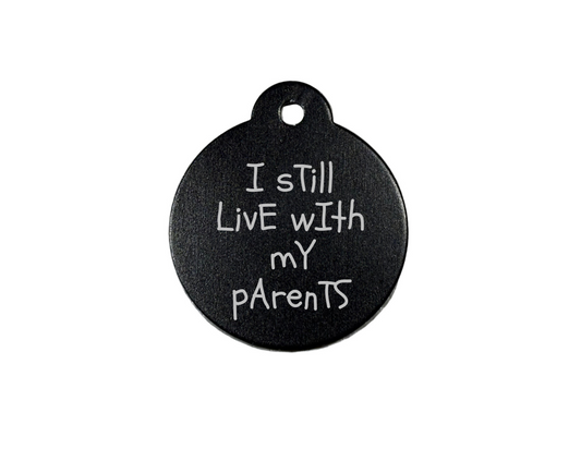 Personalize Black Dog Tag