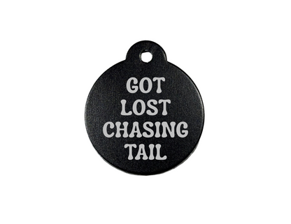 Personalize Black Dog Tag