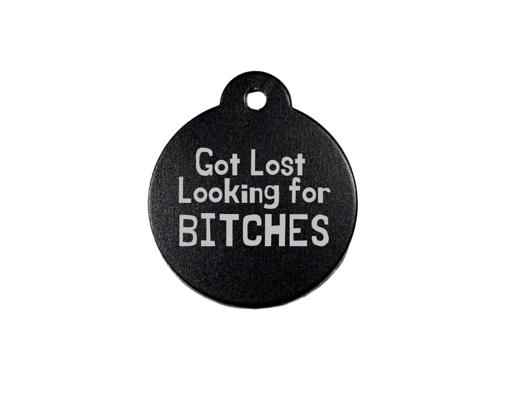 Personalize Black Dog Tag