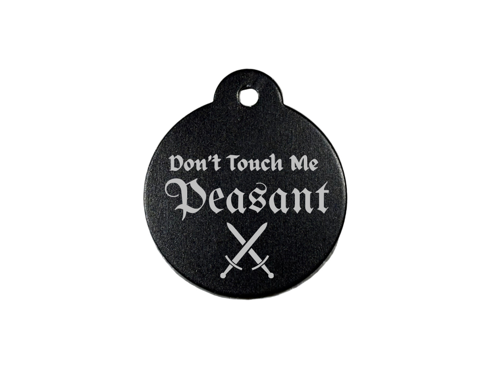 Personalize Black Dog Tag
