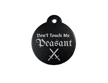 Personalize Black Dog Tag