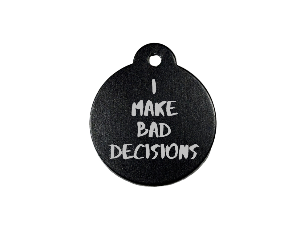 Personalize Black Dog Tag