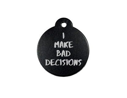 Personalize Black Dog Tag