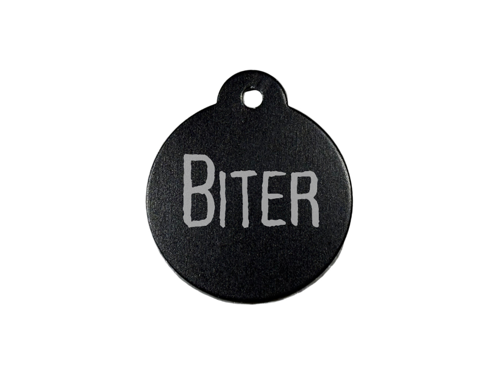 Personalize Black Dog Tag