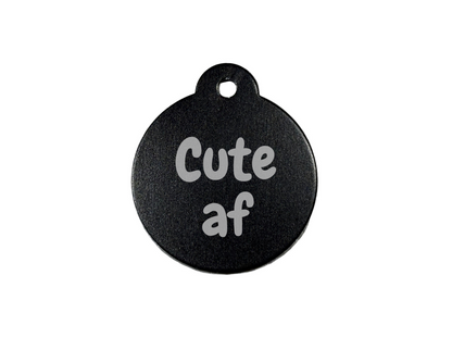 Personalize Black Dog Tag