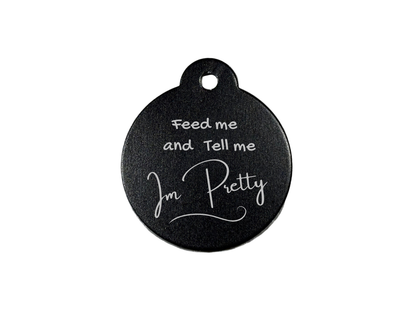 Personalize Black Dog Tag