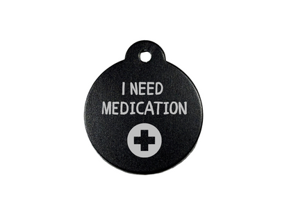 Personalize Black Dog Tag