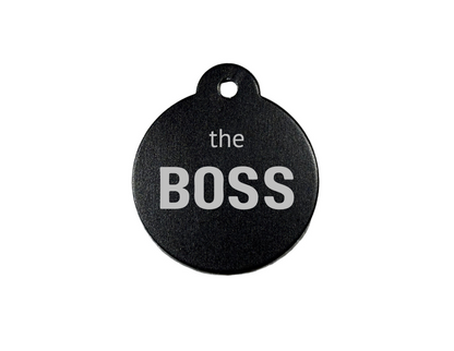 Personalize Black Dog Tag