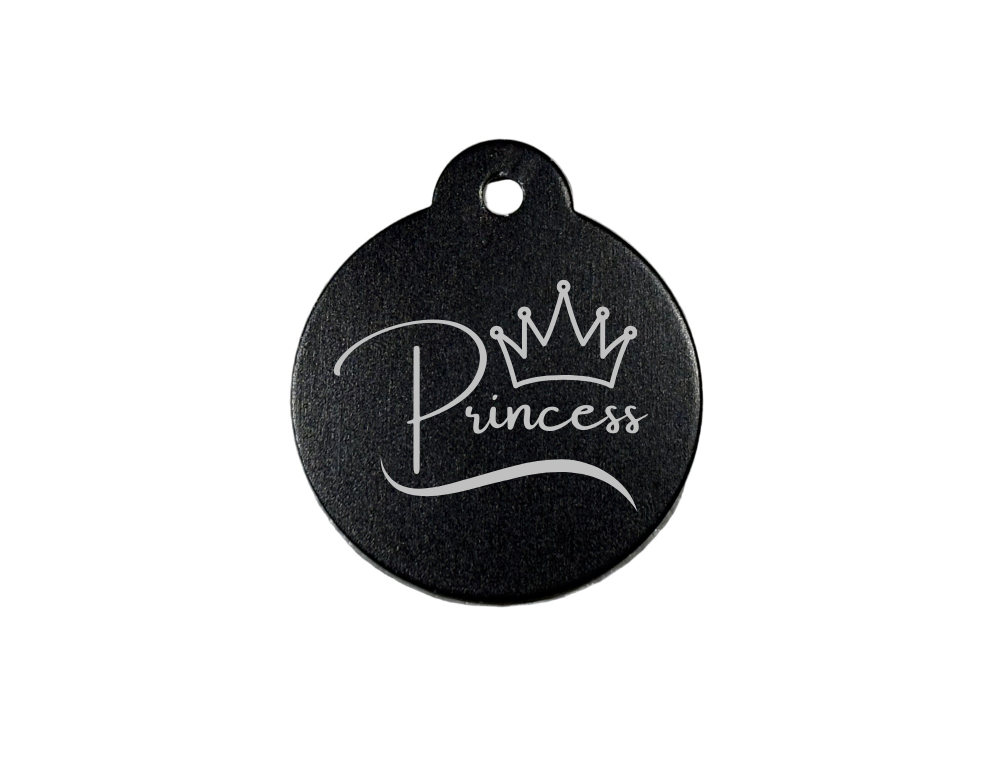 Personalize Black Dog Tag