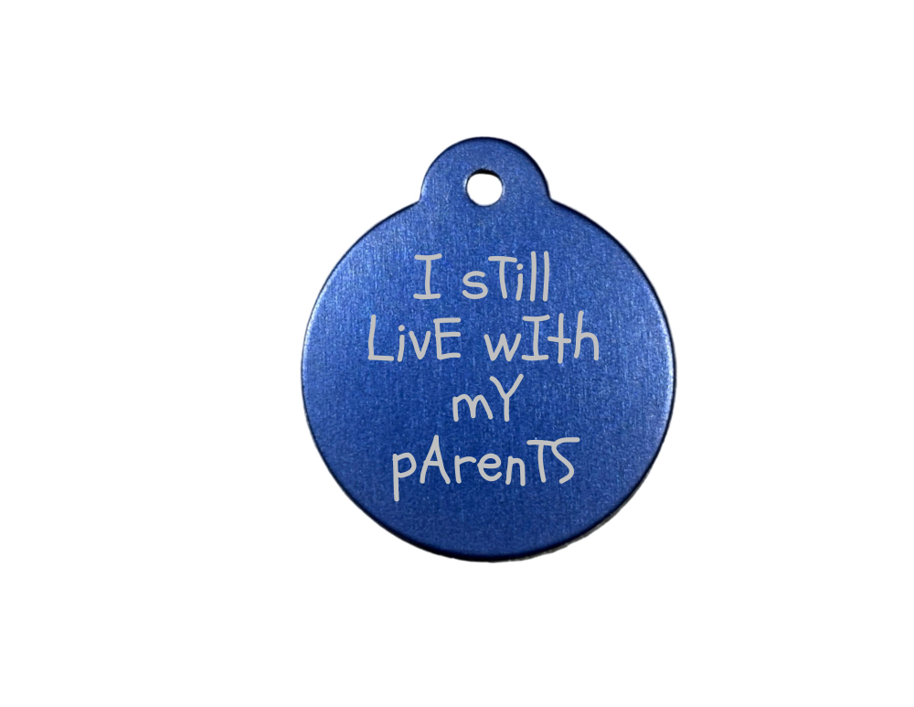 Personalize Blue Dog Tag