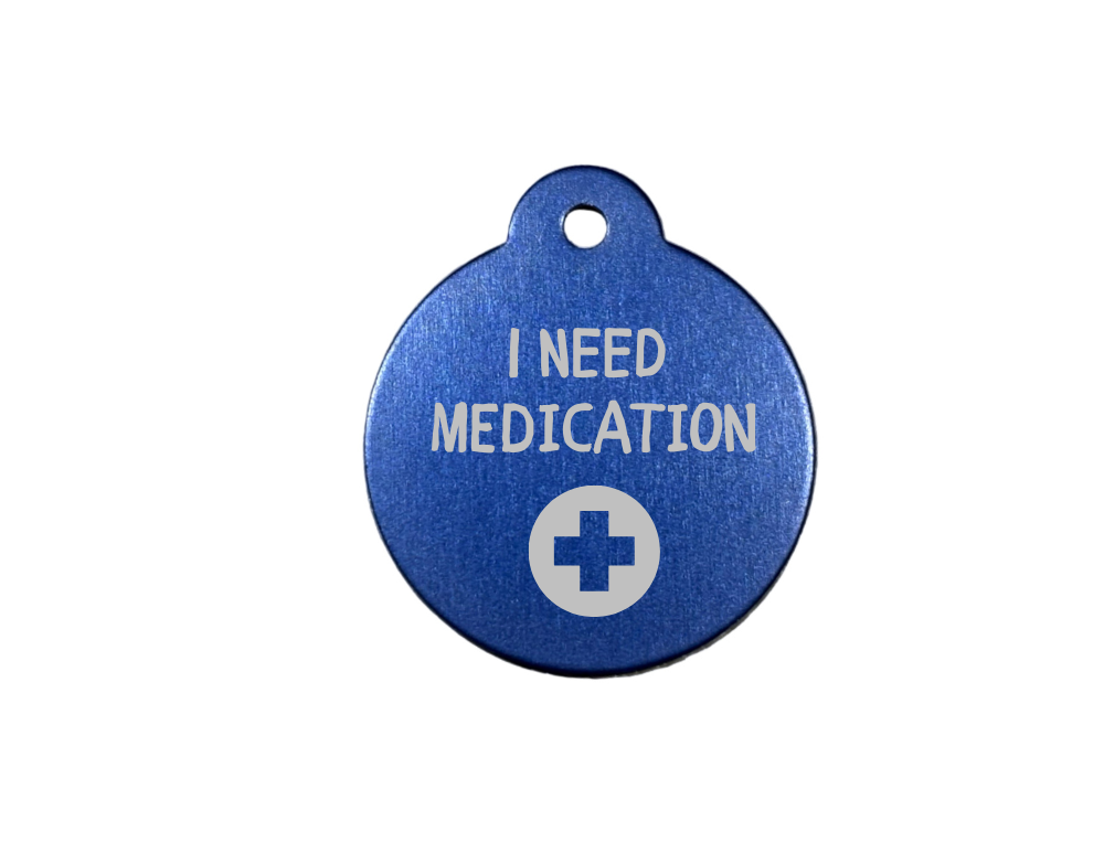 Personalize Blue Dog Tag