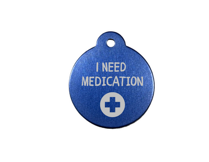 Personalize Blue Dog Tag