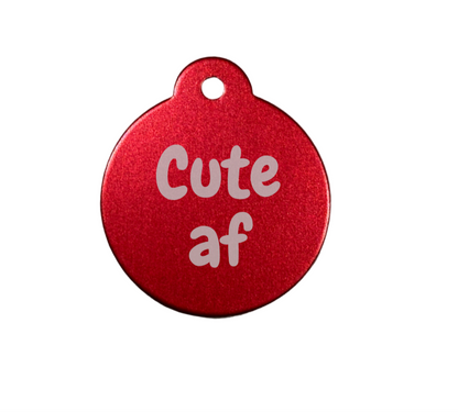 Personalize Red Dog Tag