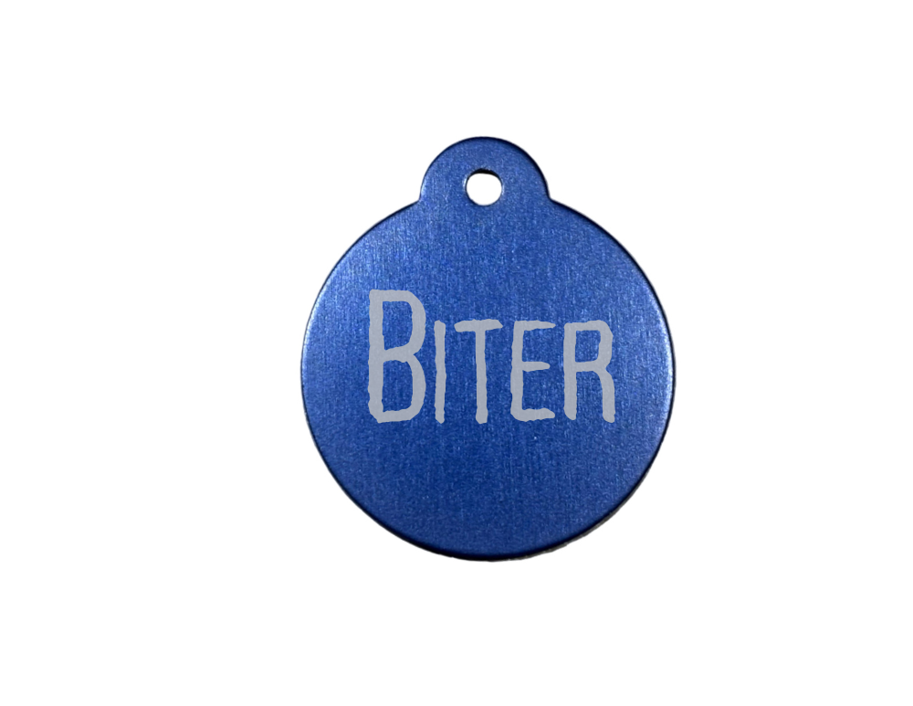 Personalize Blue Dog Tag