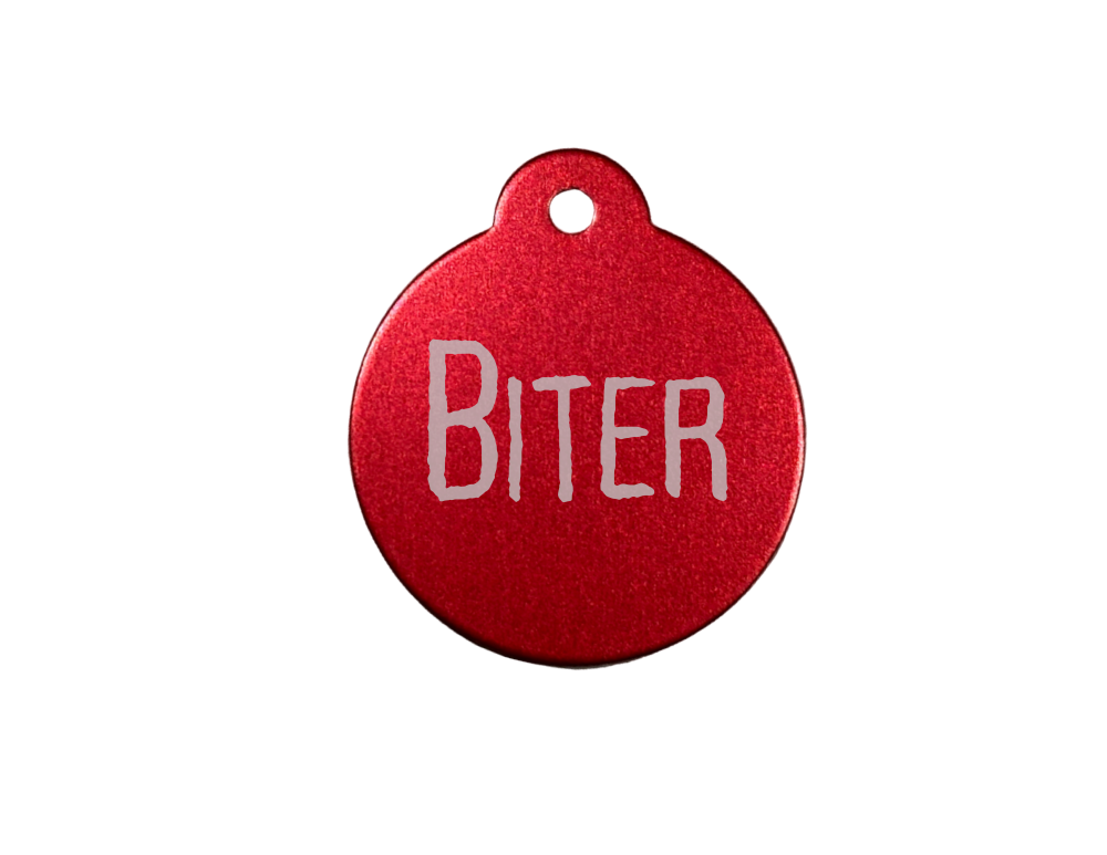 Personalize Red Dog Tag
