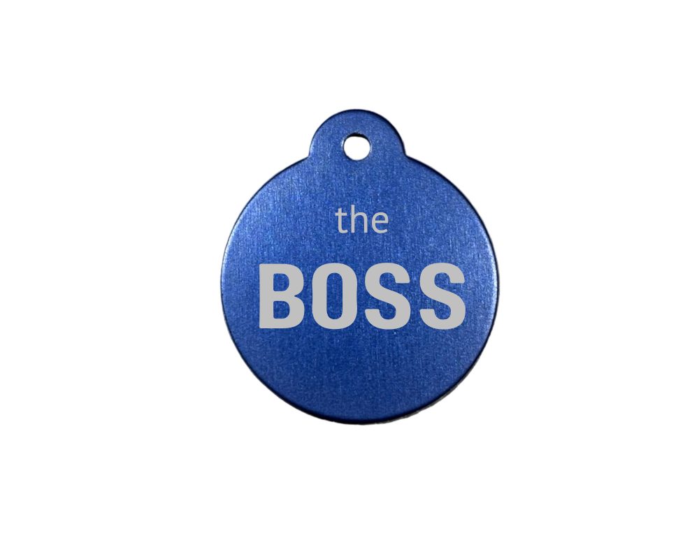 Personalize Blue Dog Tag