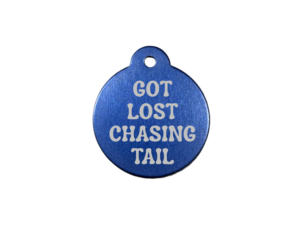 Personalize Blue Dog Tag