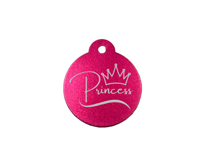 Personalize Dark Pink Dog Tag