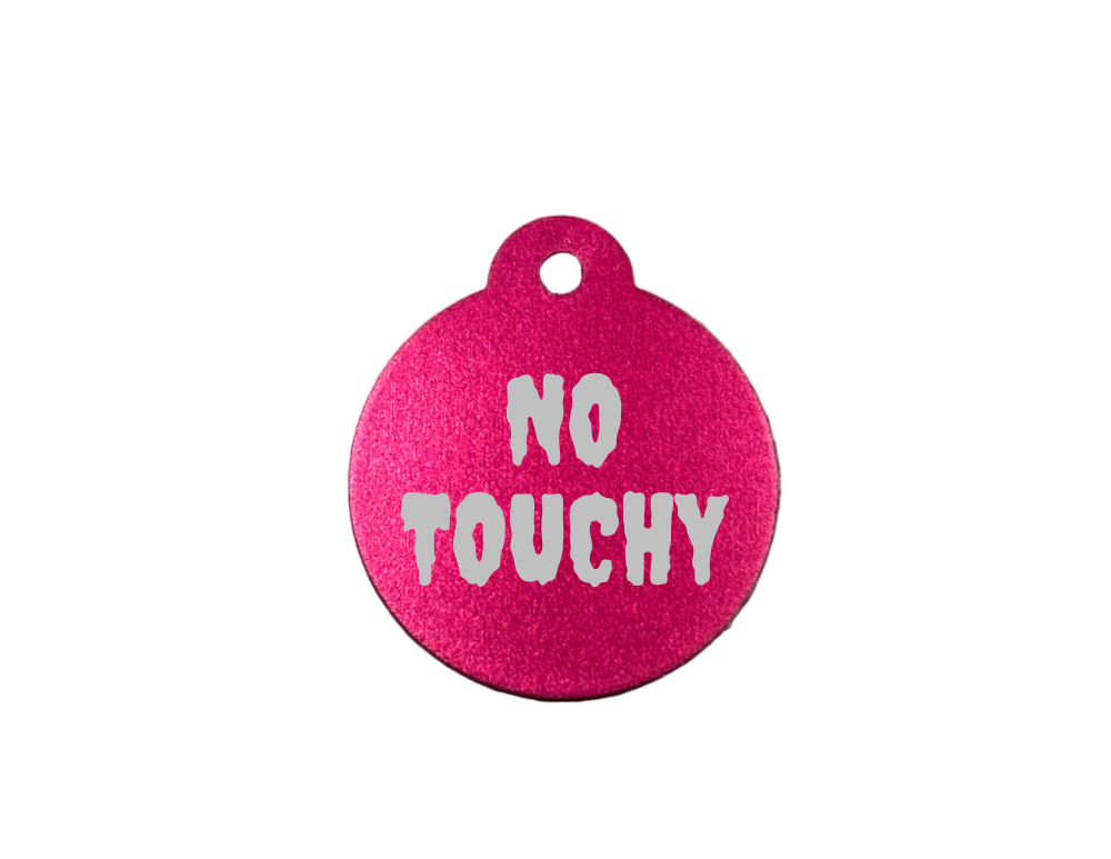 Personalize Dark Pink Dog Tag