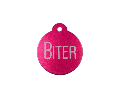 Personalize Dark Pink Dog Tag