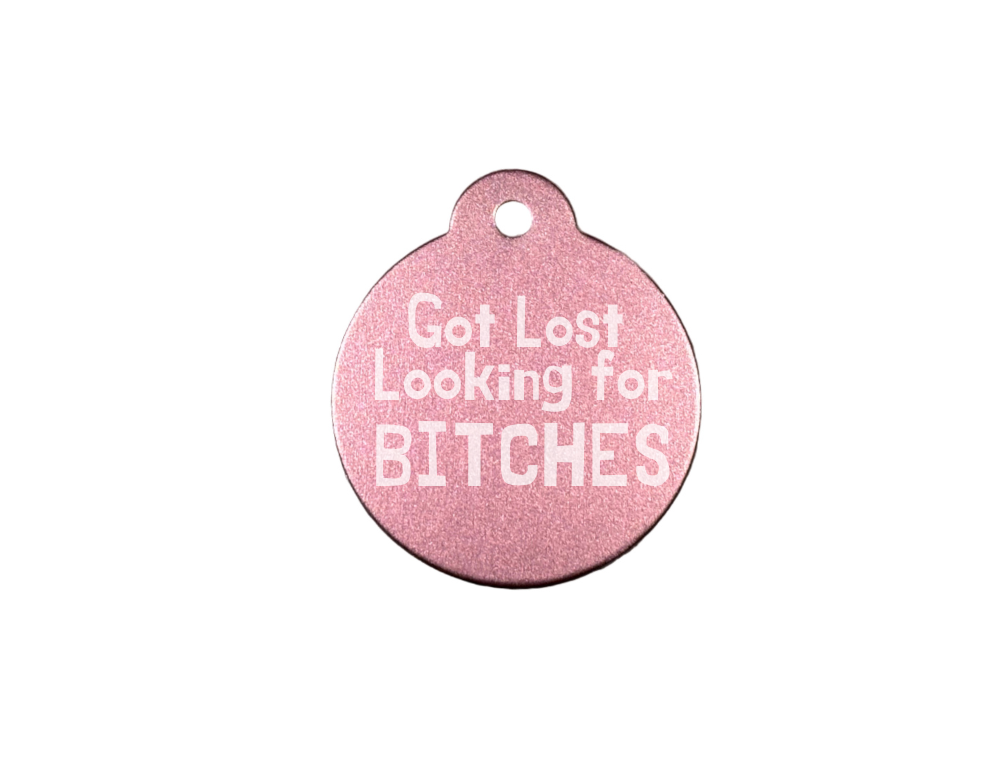 Personalize Light Pink Dog Tag