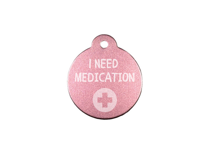 Personalize Light Pink Dog Tag