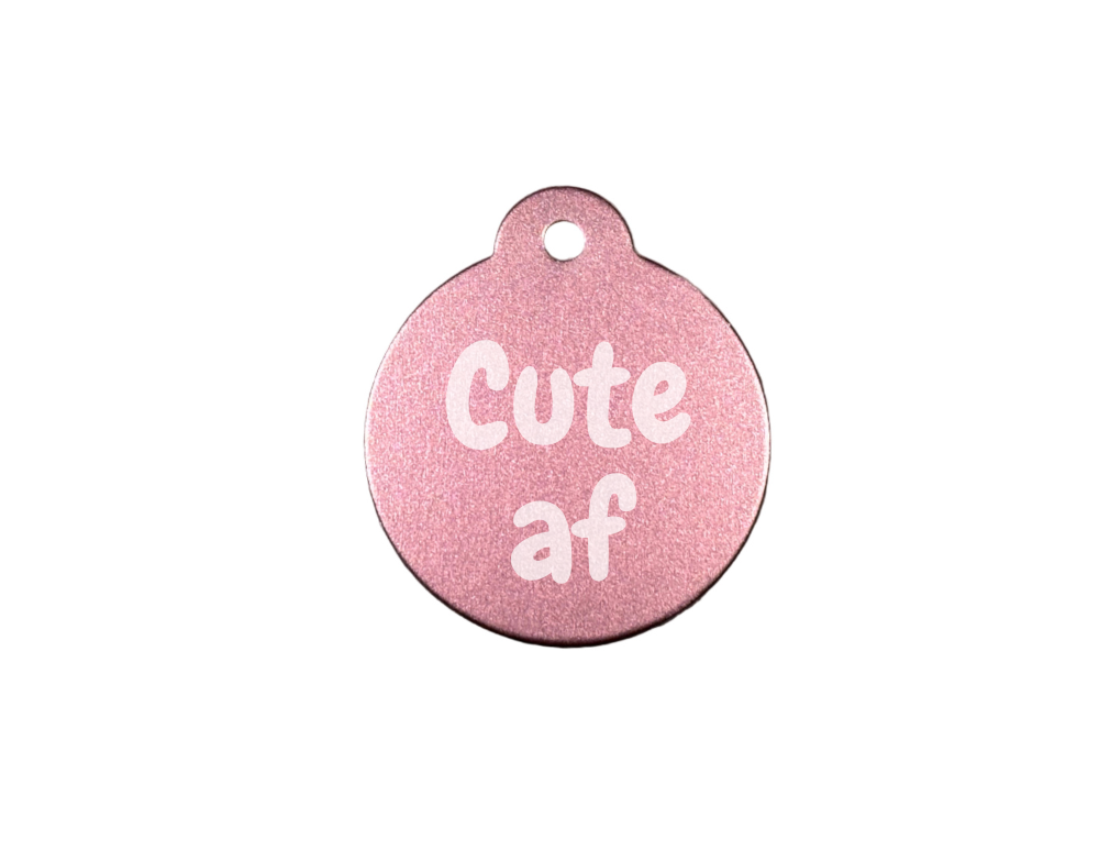 Personalize Light Pink Dog Tag