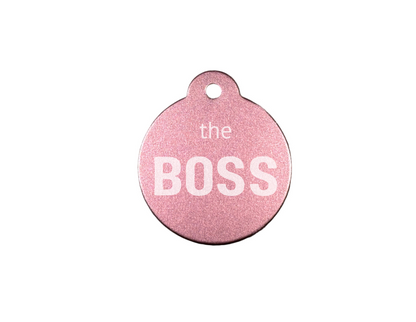 Personalize Light Pink Dog Tag
