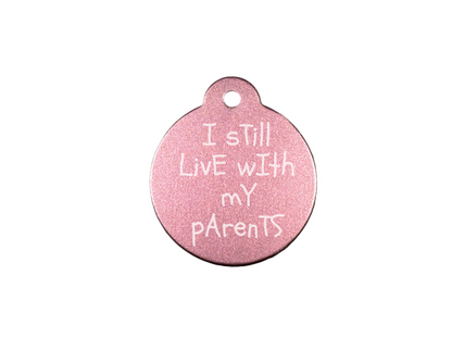 Personalize Light Pink Dog Tag