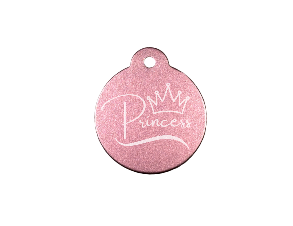 Personalize Light Pink Dog Tag