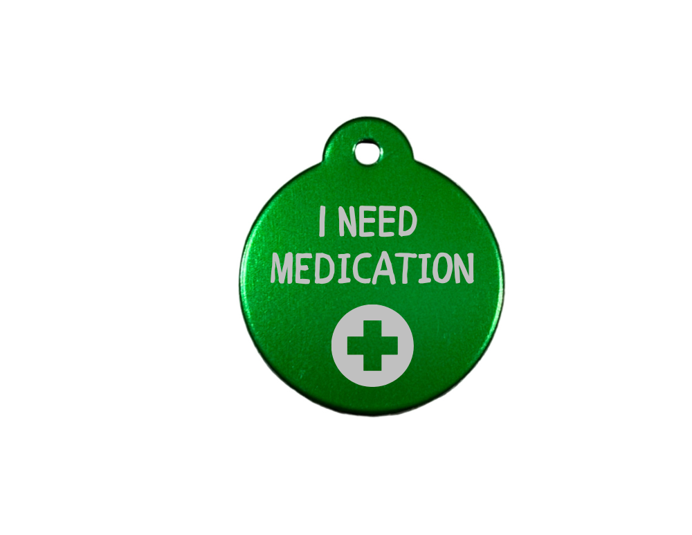 Personalize Green Dog Tag