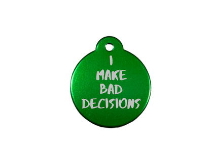 Personalize Green Dog Tag