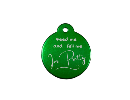 Personalize Green Dog Tag