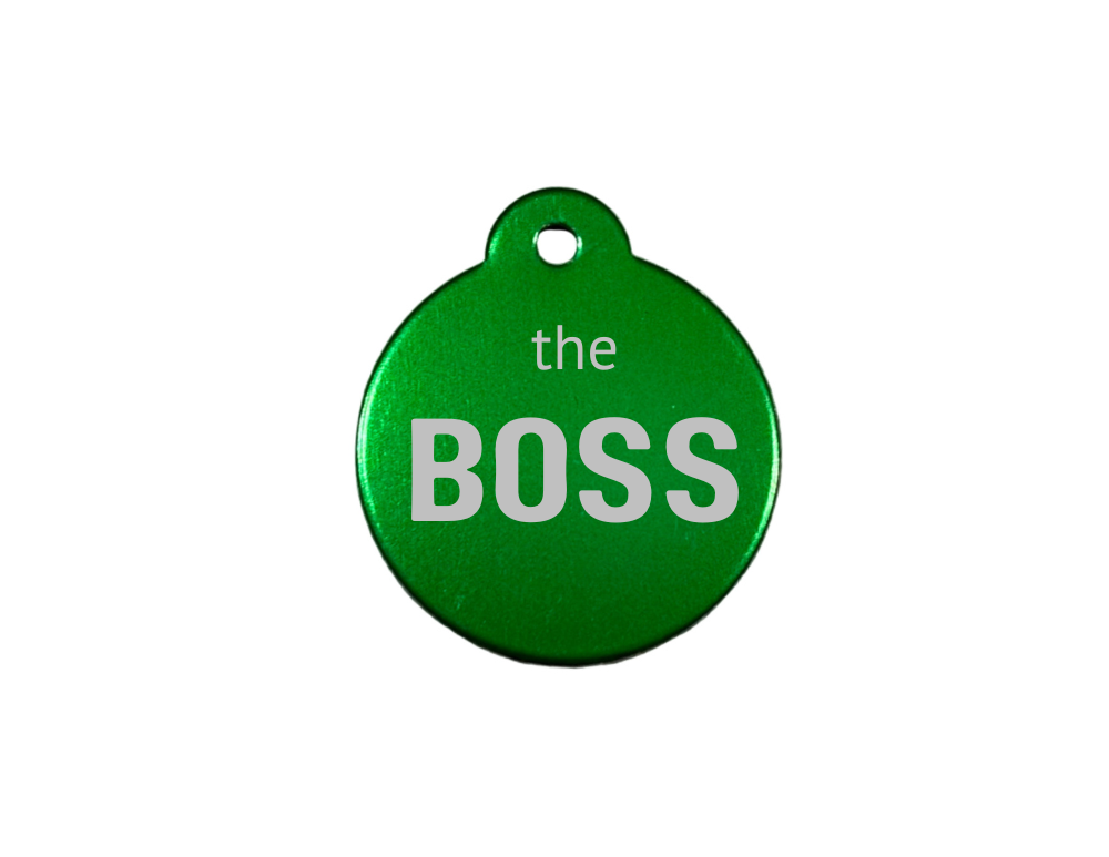 Personalize Green Dog Tag