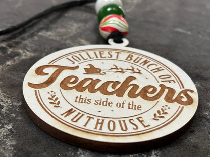 Jolliest Teachers Ornament